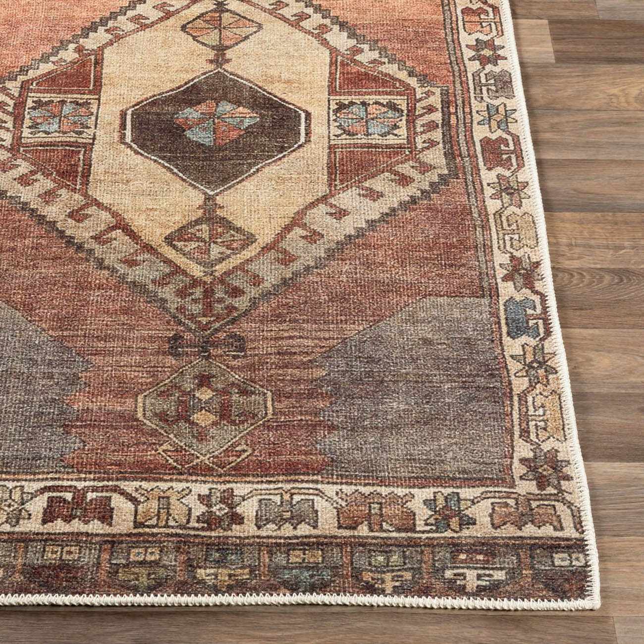 Medinah Washable Runner Rug - Image 4