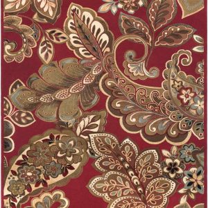 Beedeville Red Floral Rug