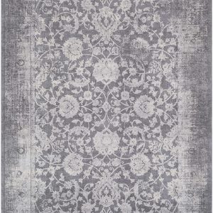Benavides Gray Updated Traditional Tibetan Rug