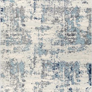 Beverly Abstract Blue Area Rug