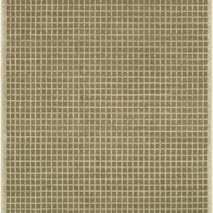 Hafwen Olive Grid Area Rug