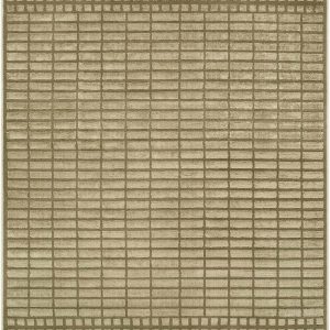 Gareth Olive Grid Area Rug