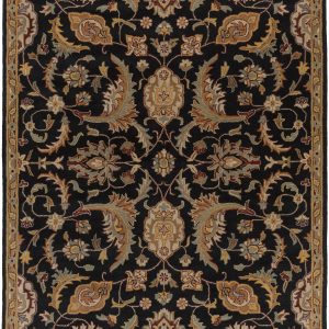 Blomkest Black&Yellow Traditional Wool Carpet