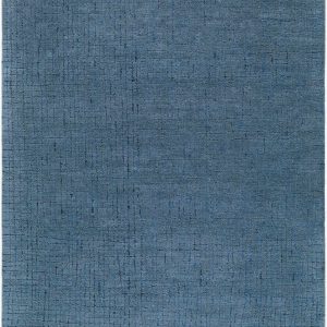 Kynton Blue Modern Minimalist Handmade Area Rug