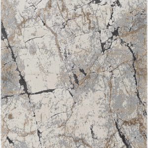 Cavetown Gray Marble Thick Rug