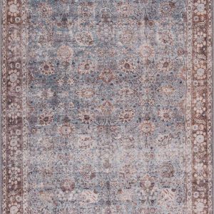 Dauis Blue Persian Style Washable Rug - Clearance