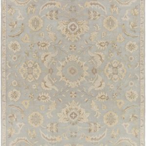 Copen Beige Floral Wool Rug