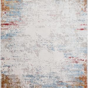 Cardington Luxury Fringed Faux Silk Rug