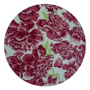 Custom Made Modern Pink Floral Hand Tufted Wool Rug