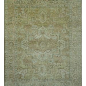 Dune Custom Made Silver. Olive and Peach Hand Knotted Traditional wool Rug