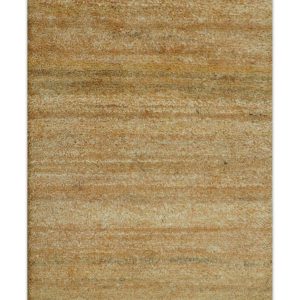 Custom Made Solid Design Camel Hand Knotted Wool Area Rug
