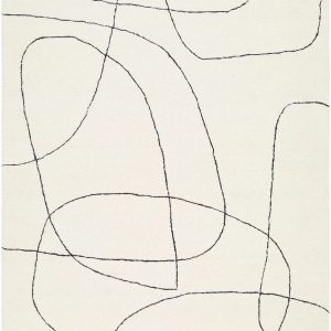 Deniz Modern Off-White Wool Rug
