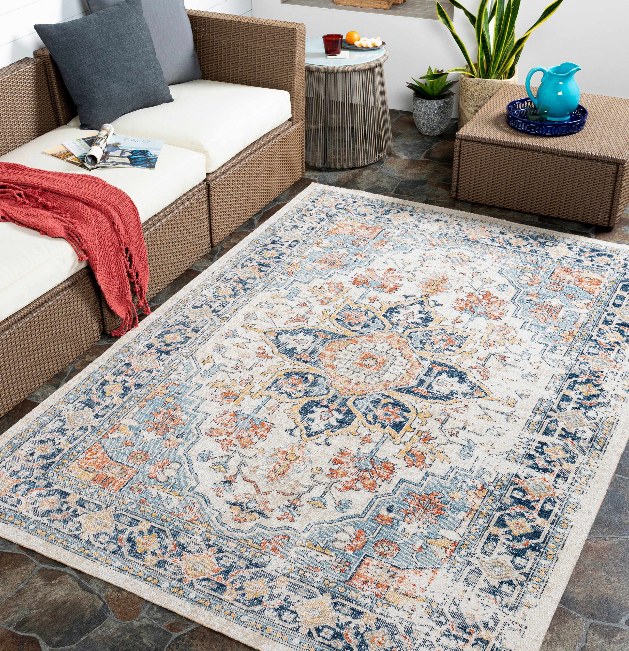 Dorval Traditional Outdoor Rug - Image 3