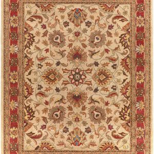 Cherryfield Hand Tufted Brown & Rust 1001 Wool Rug