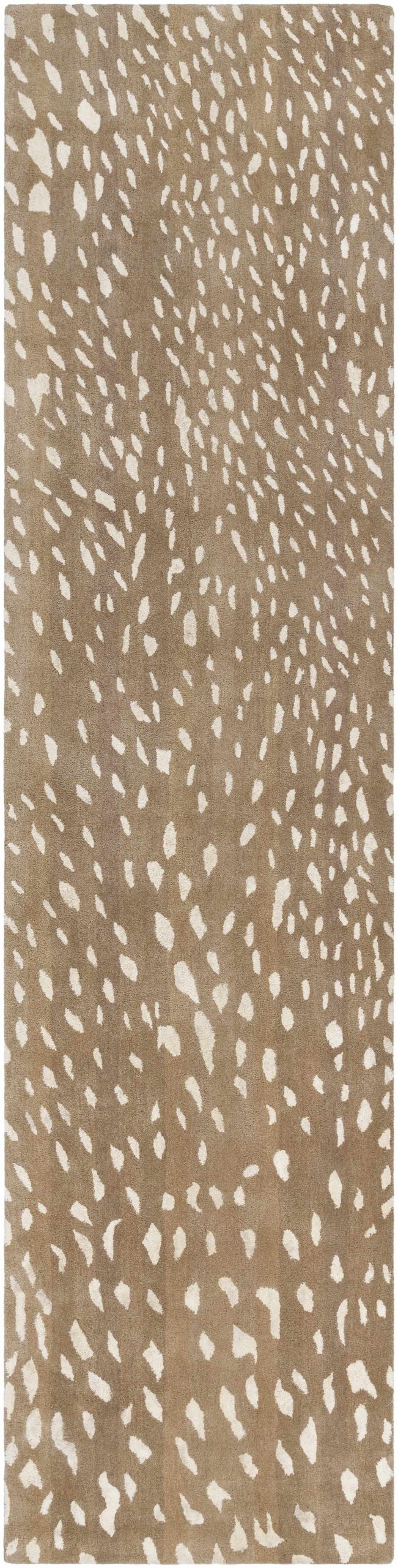 Athena Brown Giraffe Print Wool Rug - Image 7
