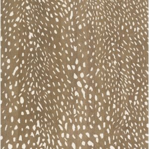 Athena Brown Giraffe Print Wool Rug