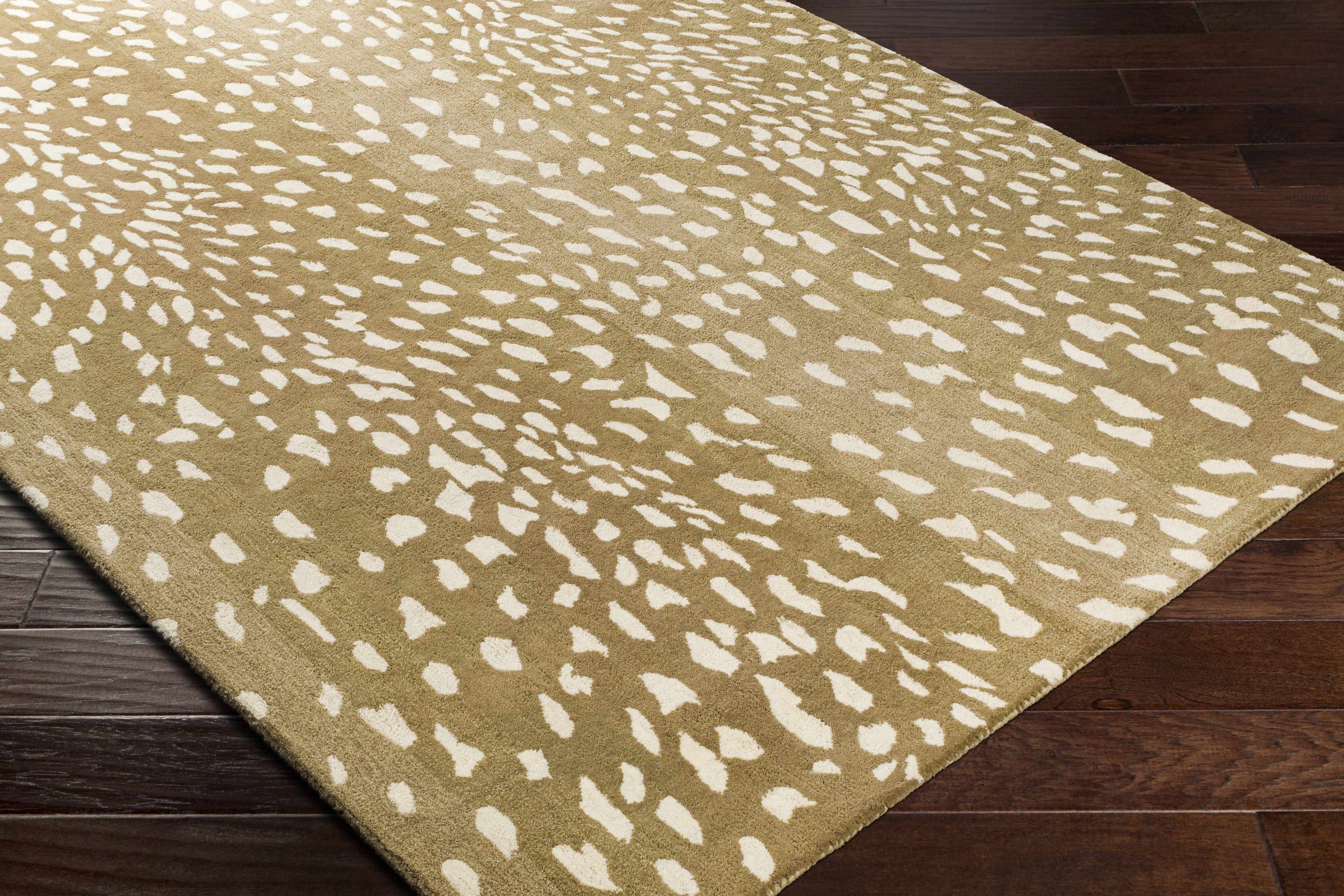 Athena Brown Giraffe Print Wool Rug - Image 13