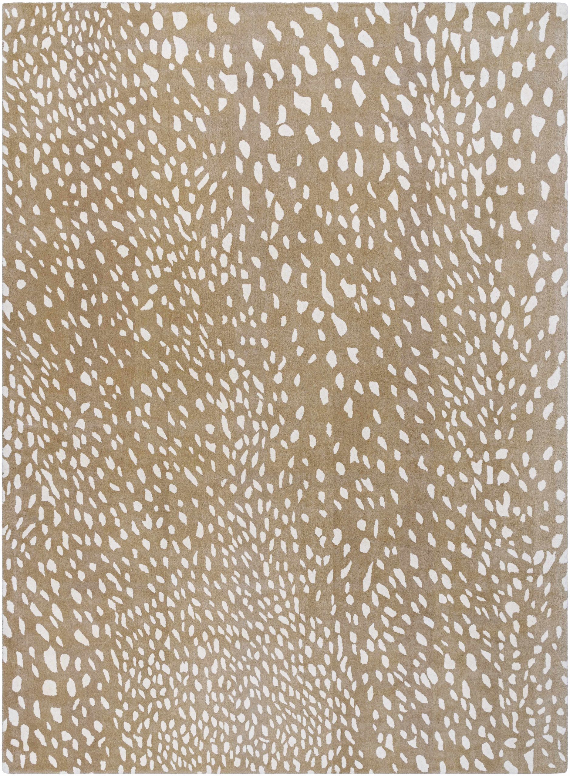 Athena Brown Giraffe Print Wool Rug - Image 8