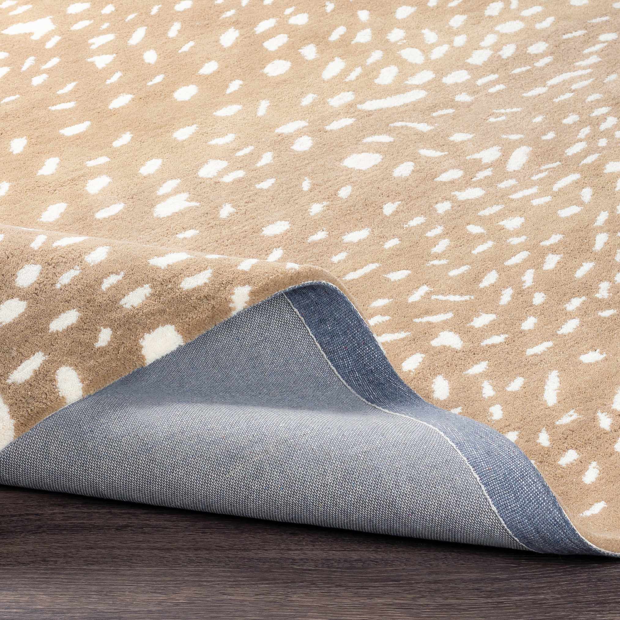 Athena Brown Giraffe Print Wool Rug - Image 10