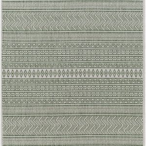 Madras Natural Gray Green All Over Performance Outdoor Area Rug