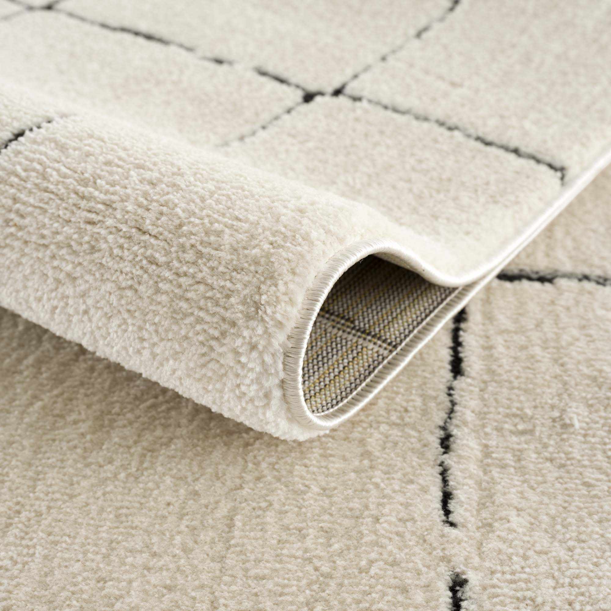Koume Beige Maze Area Rug - Image 9