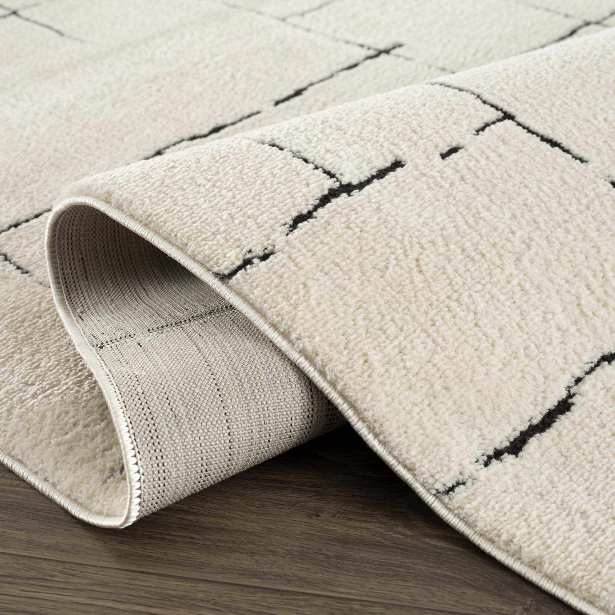 Koume Beige Maze Area Rug - Image 8