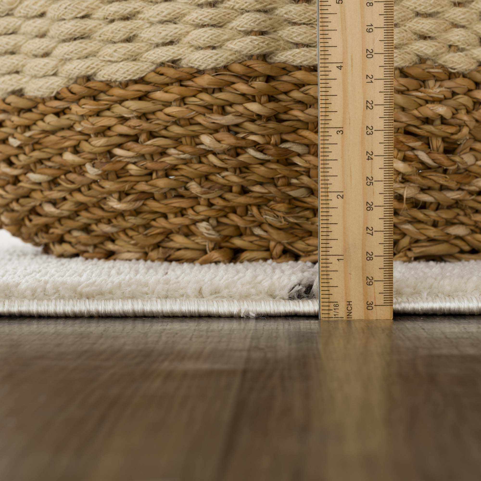 Koume Beige Maze Area Rug - Image 11