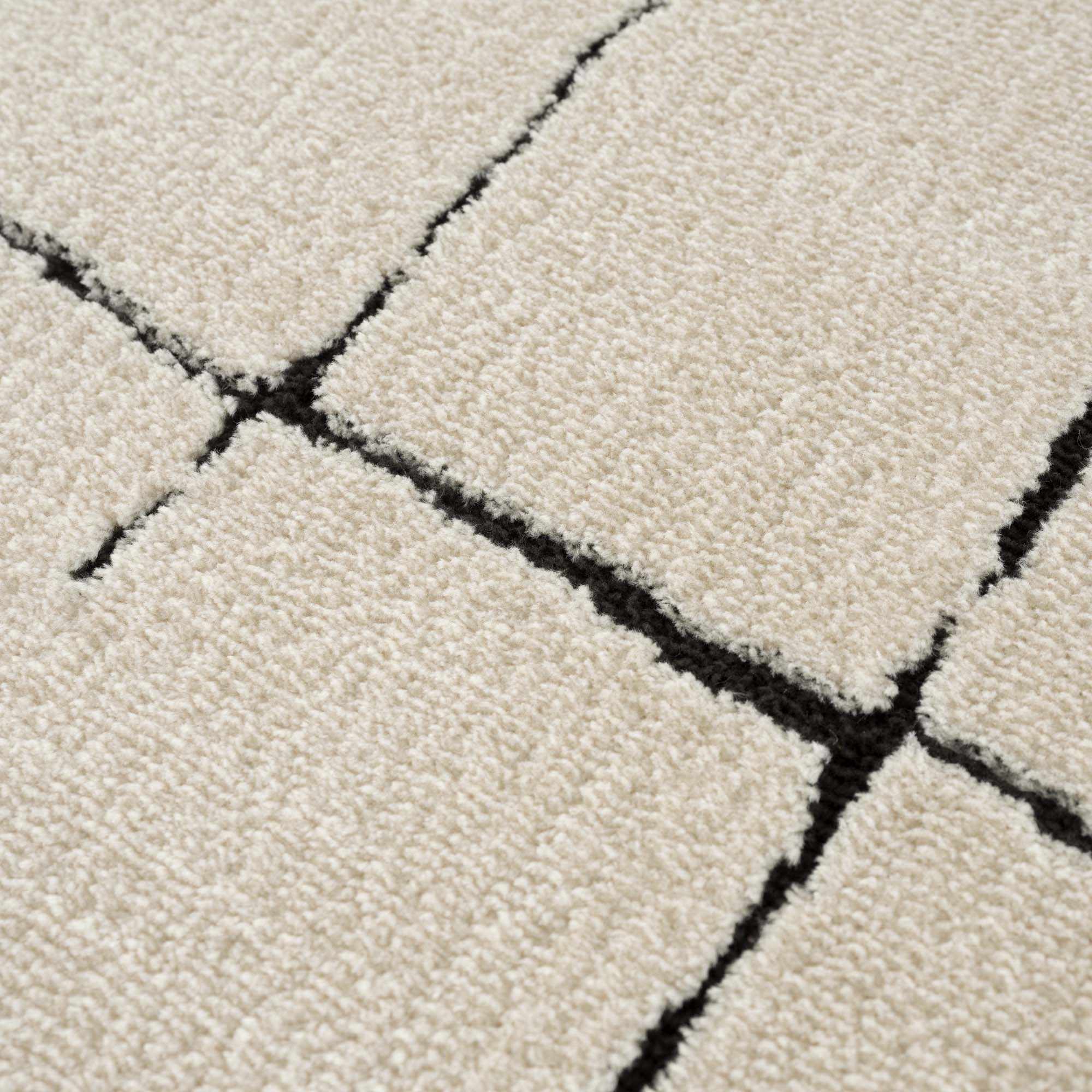 Koume Beige Maze Area Rug - Image 15