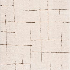 Koume Ivory & Brown Area Rug