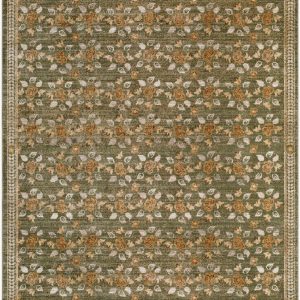 Fahima Olive Floral Area Rug
