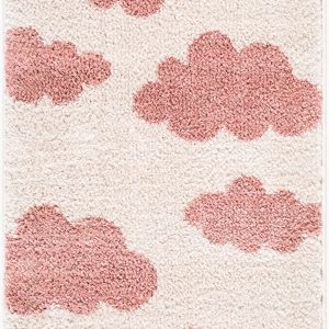 Gonu Ivory Abstract Machine Woven Polyester Washable Area Rug