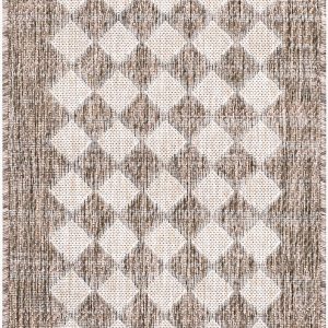 Mulberry Outdoor Machine Woven Galey Alix x LIVABLISS GAMU-2301 Area Rug