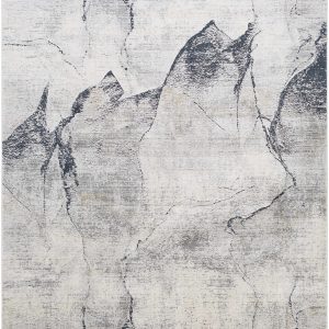 Gasquet Gray Marble Textured Luxe Rug