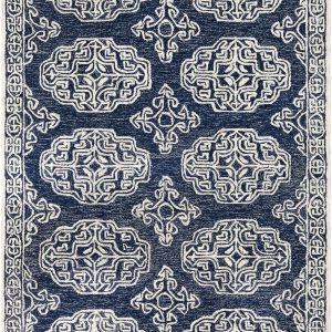 Glenoma Blue Regency Wool Rug