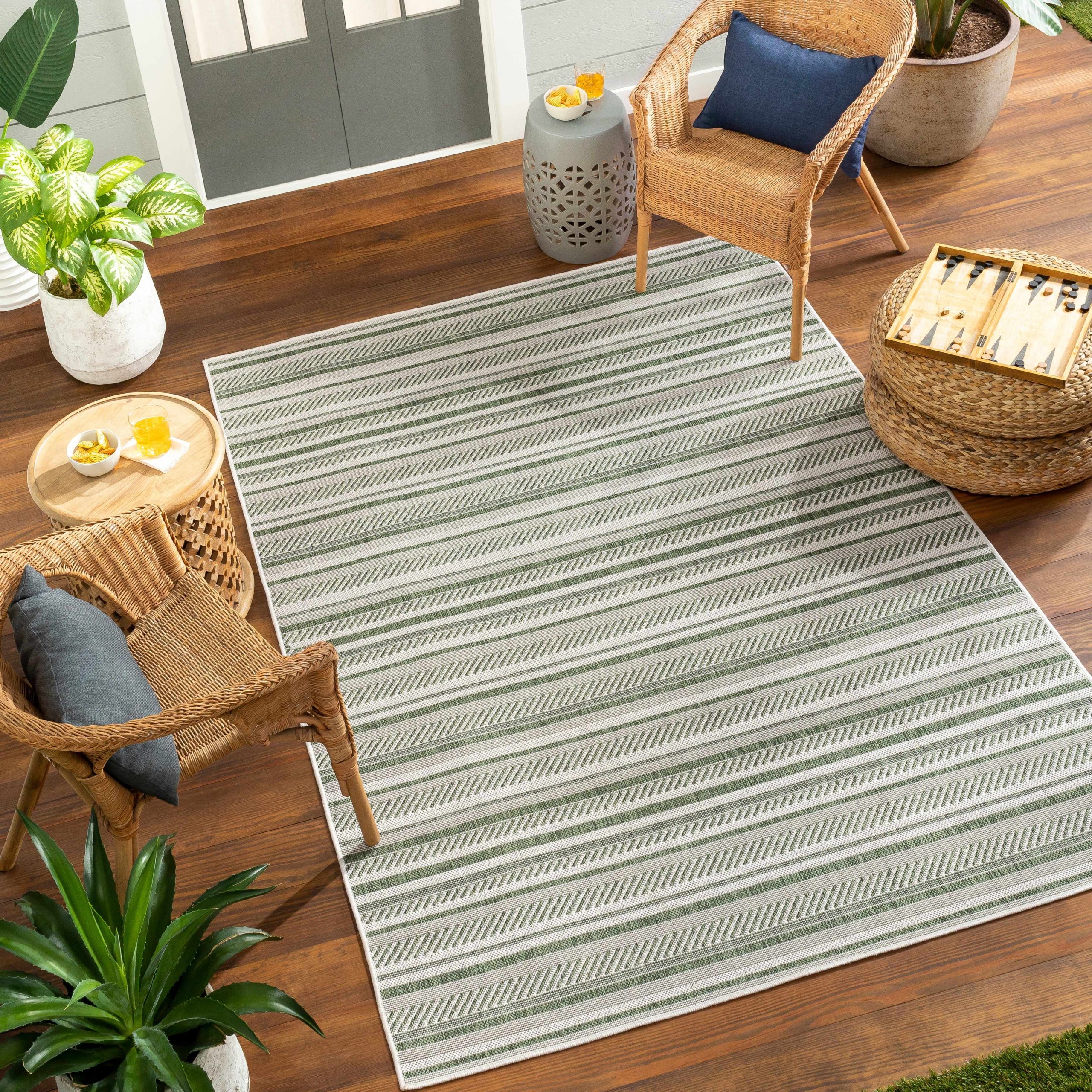 Gram Striped Nordic Outdoor Rug - Image 2