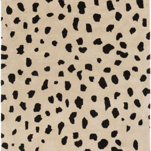 Guiseley Dalmatian Hand Tufted Wool Area Rug