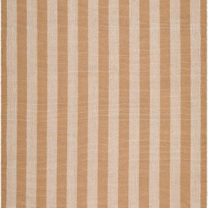 Carpeneto Camel Striped Outdoor Area Rug