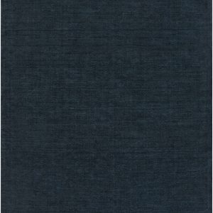 Brockton Solid Dark Blue Wool Rug