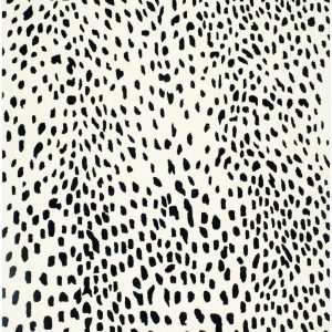 Athena White Giraffe Print Wool Rug
