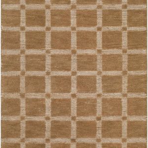 Rofoki Brown Modern Minimalist Handmade Area Rug