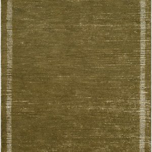 Tufape Green Modern Minimalist Handmade Area Rug