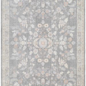 Cravanzana Slate Gray Traditional Area Rug