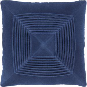 Lefors Navy Square Throw Pillow - Clearance