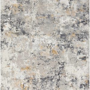 Lenzburg Faux Silk Abstract Rug