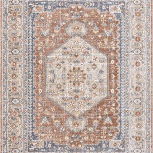Gael Rust Boutique Washable Rug