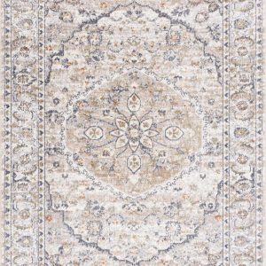 Hiti Cream Flat Pile Washable Rug