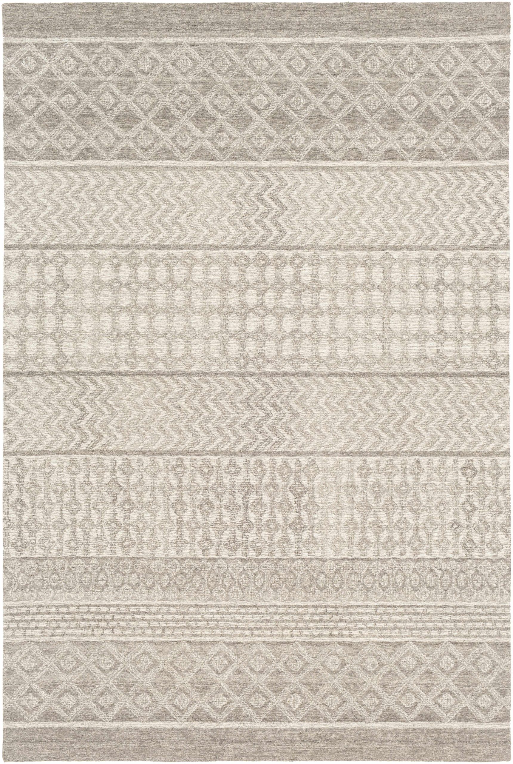 Lone Beige Tufted Maroc Wool Rug