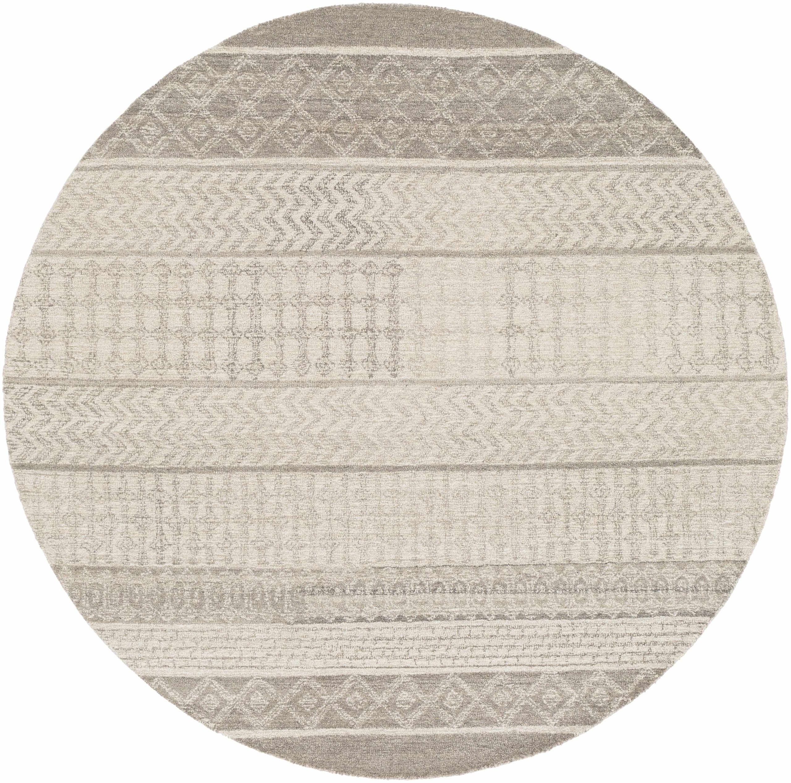 Lone Beige Tufted Maroc Wool Rug - Image 7