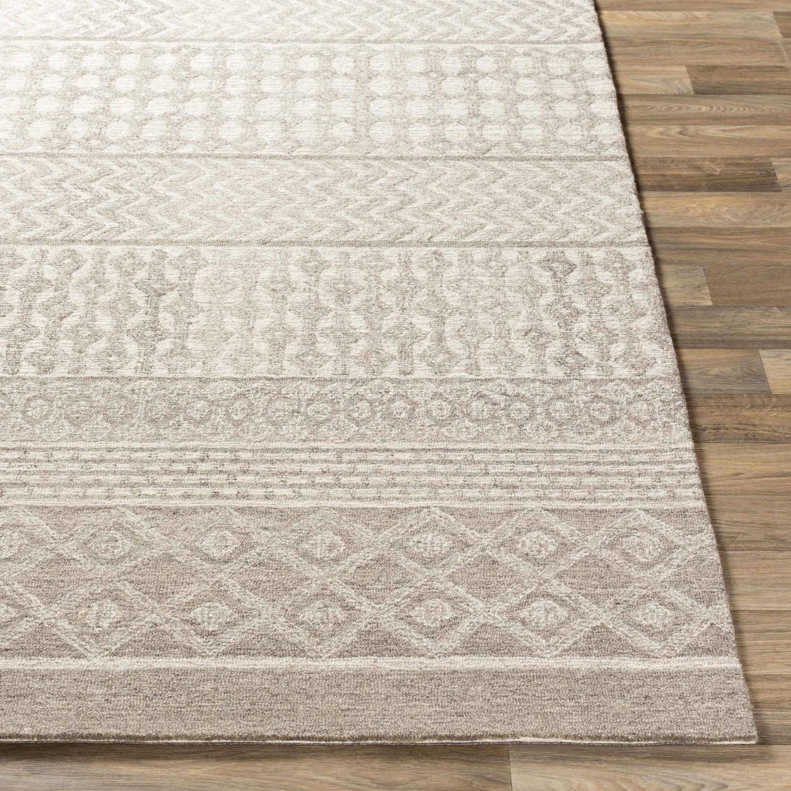 Lone Beige Tufted Maroc Wool Rug - Image 3