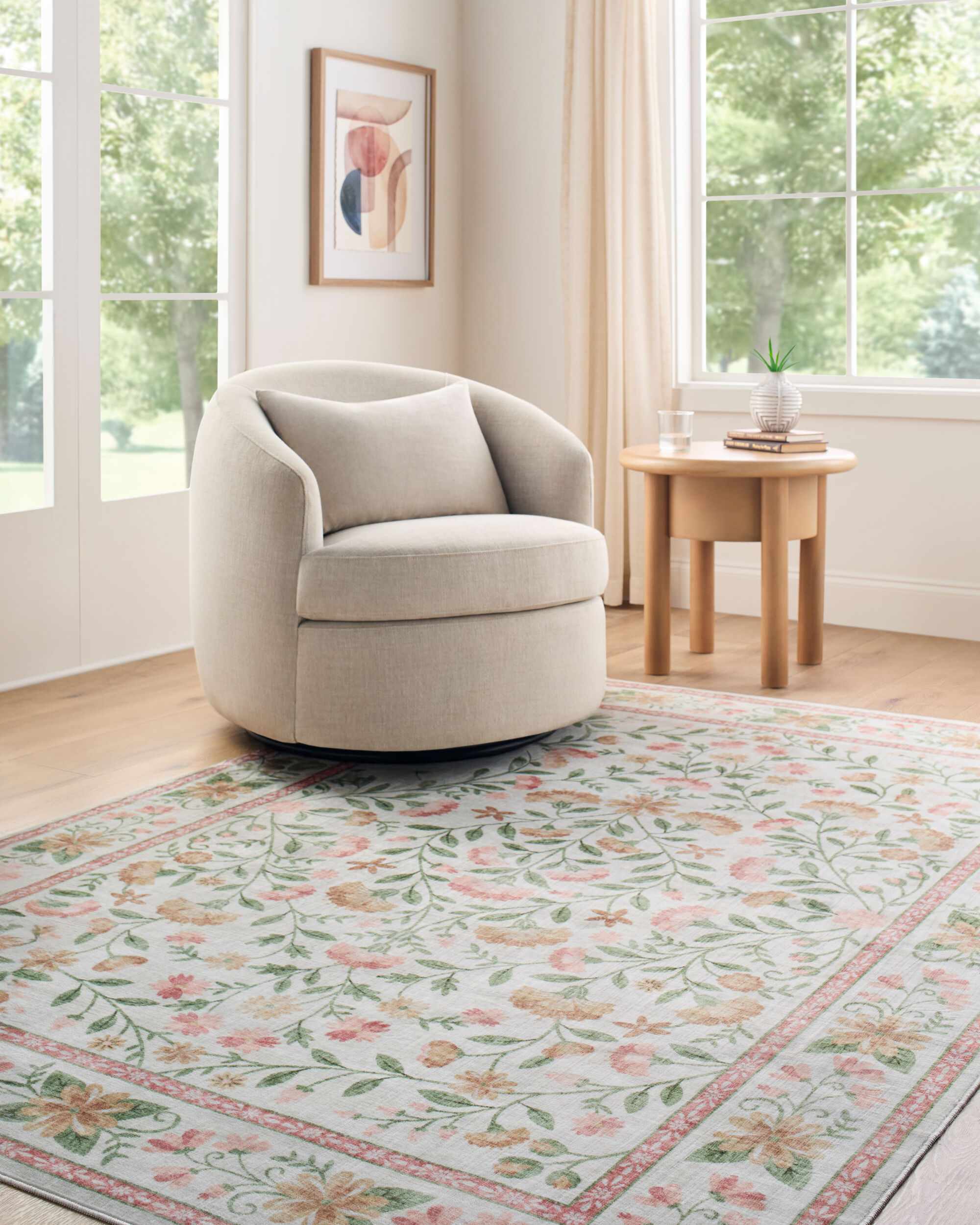 Ferlin Washable Area Rug - Image 2